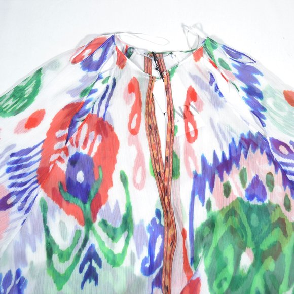 NWT ZARA BEADED PRINT KAFTAN, SIZE M/L - Picture 8 of 12